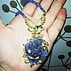 Necklace 'the Exaltation or the Lord of heaven' with the violet brush. Necklace. SELENA. My Livemaster. Фото №5
