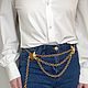 Винтаж: Les Bernard для Vogue винтажный пояс-колье. Американский винтаж. Колье винтажные. Lina Ledy Bijou. Ярмарка Мастеров.  Фото №6