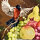 Вышитая крестом картина «Натюрморт. Ваза с фруктами». Картины. Svetlana-4cj. Интернет-магазин Ярмарка Мастеров.  Фото №2
