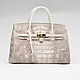 Women's tote bag with crocodile leather, Classic Bag, St. Petersburg,  Фото №1