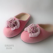 Обувь ручной работы handmade. Livemaster - original item Slippers: women`s felted Slippers 