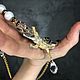 Колье крокодил, ожерелье крокодил, кулон крокодил, crocodile necklace. Колье. SWEET FETISH. Ярмарка Мастеров.  Фото №5