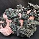 Друза диопсида в розовом кальците. Кристалл. Минералы Урала (mineraly-urala). Ярмарка Мастеров.  Фото №7