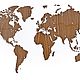 World map Wall Decoration EXCLUSIVE 130x78 cm (American Walnut). Design. mybestbox (Mybestbox). Online shopping on My Livemaster.  Фото №2