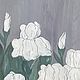 Картина в раме « Белые Ирисы» 13х18. Картины. Valerysokol. Интернет-магазин Ярмарка Мастеров.  Фото №2