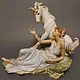 Lladro. Испания. «Божество и единорог», Статуэтки, Москва,  Фото №1