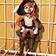 Кот в сапогах, ватная елочная игрушка. Мягкие игрушки. Елена (emeldolls). Ярмарка Мастеров.  Фото №5