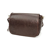 Сумки и аксессуары handmade. Livemaster - original item Crossbody bag: Bag leather women`s brown Stele Mod. S93t-62. Handmade.