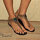 Заказать Magiс shoes - макраме обувь с лабрадоритами. Plumarii (Софья). Ярмарка Мастеров. . Обувь Фото №3