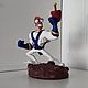 Червяк Джим (Earthworm Jim) из полимерной глины, Статуэтка, Москва,  Фото №1