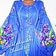 Embroidered dress ' Irises'. Dresses. Славяночка-вышиваночка (oksanetta). Online shopping on My Livemaster.  Фото №2