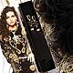 Серьги-кисти Chanel in gold чёрные позолота шелк эмаль, Серьги-кисти, Кингисепп,  Фото №1