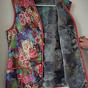Одежда handmade. Livemaster - original item Women`s sheepskin vest 54 