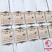 Свадебный салон handmade. Livemaster - original item Wedding magnets with the date of the celebration. Handmade.