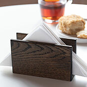 Для дома и интерьера handmade. Livemaster - original item Rectangular napkin holder made of dark oak. Handmade.