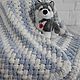 Knitted blanket of large knitting for kids. A plush blanket for a newborn. Baby blanket. komarovanata. My Livemaster. Фото №4