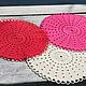 Set of serving knitted napkins, cotton 3 pcs. Swipe. MsDeborahKnitter. My Livemaster. Фото №4