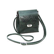 Сумки и аксессуары handmade. Livemaster - original item Crossbody bag: Women`s leather Handbag green Green S76p-631. Handmade.