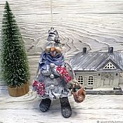 Куклы и игрушки handmade. Livemaster - original item Interior,collectible,Christmas tree pear,Snowman doll. Handmade.