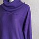 Заказать Свитер "Фиолетовый" кашемир/шелк. Вера / Kirshvery_knit (kirshvery) (kirshvery). Ярмарка Мастеров. . Свитеры Фото №3