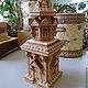La torre de beresty. Casa de madera. estuche para una botella de. Decoración para el hogar, Covers for tableware, Tomsk,  Фото №1