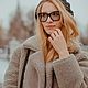 Серая шуба из овчины. Шубы. Oven Brand. Интернет-магазин Ярмарка Мастеров.  Фото №2