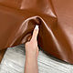 Nappa Soft Caramel (1,0-1,2 мм), цв. Коричневый. Кожа. Prima Pelle (Марина). Ярмарка Мастеров.  Фото №4
