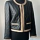 Винтаж: Кожаный жакет Massimo Dutti 48 р. Куртки винтажные. Винтажные ансамбли Vintage ensembles. Интернет-магазин Ярмарка Мастеров.  Фото №2