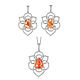 Золотые серьги с крупными спессартинами фанта 5,14 ct и бриллиантами. Серьги классические. AMG. Интернет-магазин Ярмарка Мастеров.  Фото №2