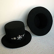 Аксессуары handmade. Livemaster - original item Black cylinder hat, custom tailoring. Handmade.