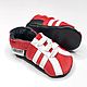Red&White baby shoes, Baby sneakers, Ebooba, Leather Baby Shoes. Footwear for childrens. ebooba. Online shopping on My Livemaster.  Фото №2