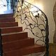 Wrought iron railing ' Oak branches'. Stairs. Forged Art. My Livemaster. Фото №4