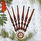 Crochet hooks (set of 6 PCs 4-9mm    vase) Siberian pine #KN4. Knitting tools. ART OF SIBERIA. Online shopping on My Livemaster.  Фото №2
