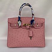 Сумки и аксессуары handmade. Livemaster - original item Classic bag made of genuine ostrich leather, custom made!. Handmade.