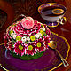  Флористический тортик. Подарок на 14 февраля и 8 марта, Композиции, Москва,  Фото №1