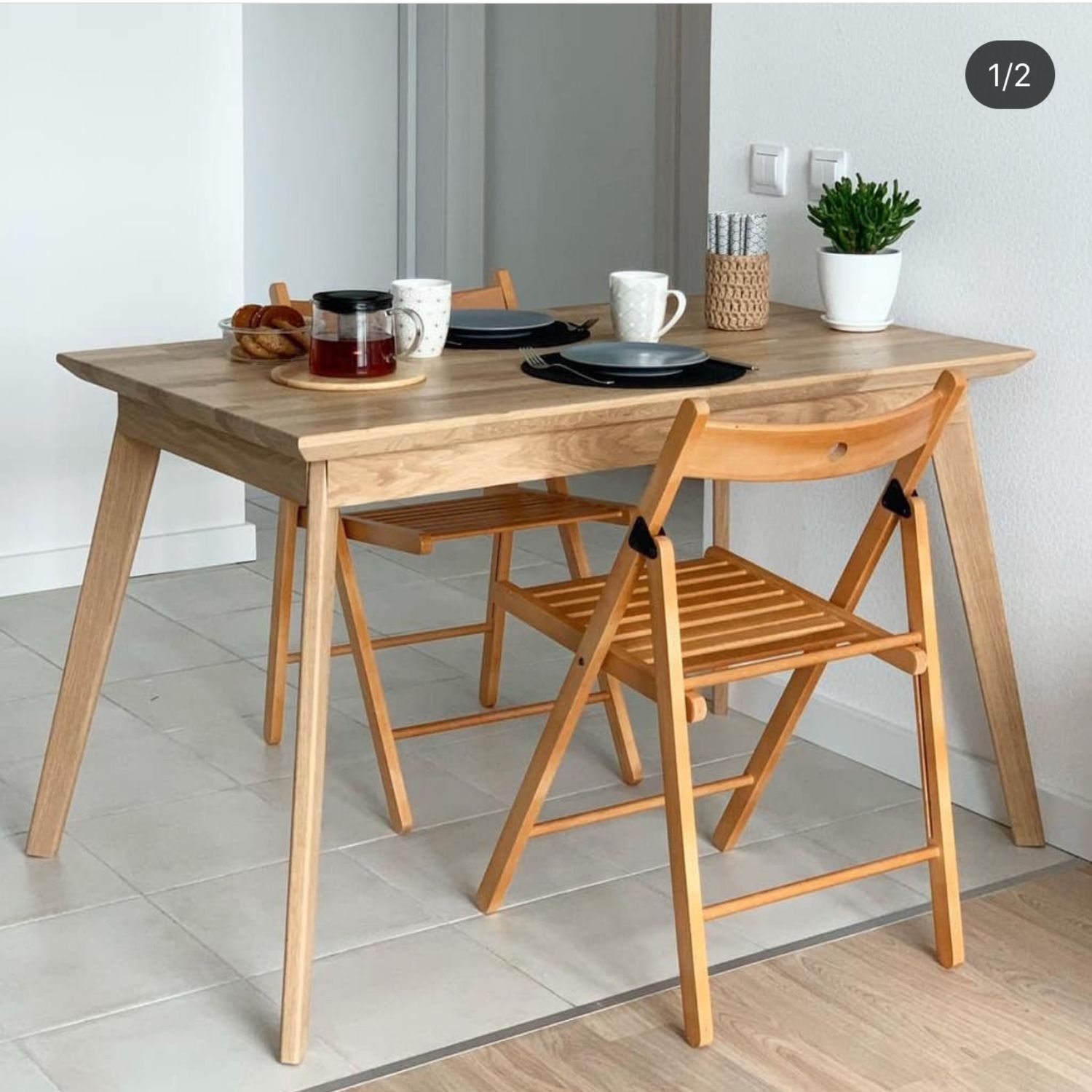 Кухонный стол из массива овальный