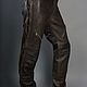Order Men's leather moto pants made of thick leather with lacing. Lollypie - Modiste Cat. Livemaster. . Mens pants Фото №3