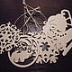 A set of hangers on the tree snowflakes (5pcs.). Christmas decorations. DG labs. Online shopping on My Livemaster.  Фото №2