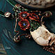 Chalker: ' Mortem somnia' poppies, skull, modern. Chokers. House Of The Moon Dew. My Livemaster. Фото №5