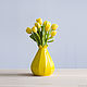Vase 'Yellow Lemon L' 1,4 l. Vases. Hill & Mill. My Livemaster. Фото №4