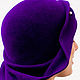 Hat Cloche 'violet', Hats1, Moscow,  Фото №1