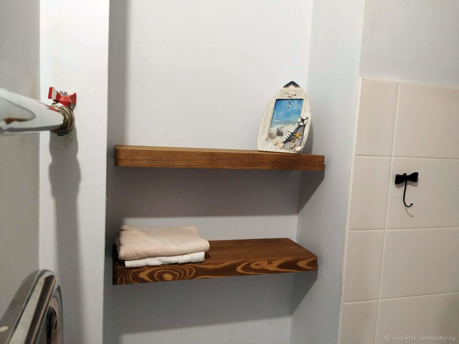 варианты полок для ванной комнаты