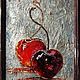 Picture in a frame oil acrylic still life cherries CHERRIES With IMAGINATION, Pictures, Moscow,  Фото №1