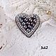 A beaded brooch 'Pearl heart'. Brooches. DiliZ Handmade. Online shopping on My Livemaster.  Фото №2