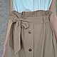  a skirt made of satin ' caramel», Skirts, Rostov-on-Don,  Фото №1
