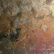 Дизайн и реклама handmade. Livemaster - original item The effect of rust on the wall texture with plaster and gold leaf. Handmade.