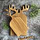 Set of oak planks with horns and a twig. Free shipping. Cutting Boards. alysarus. My Livemaster. Фото №6