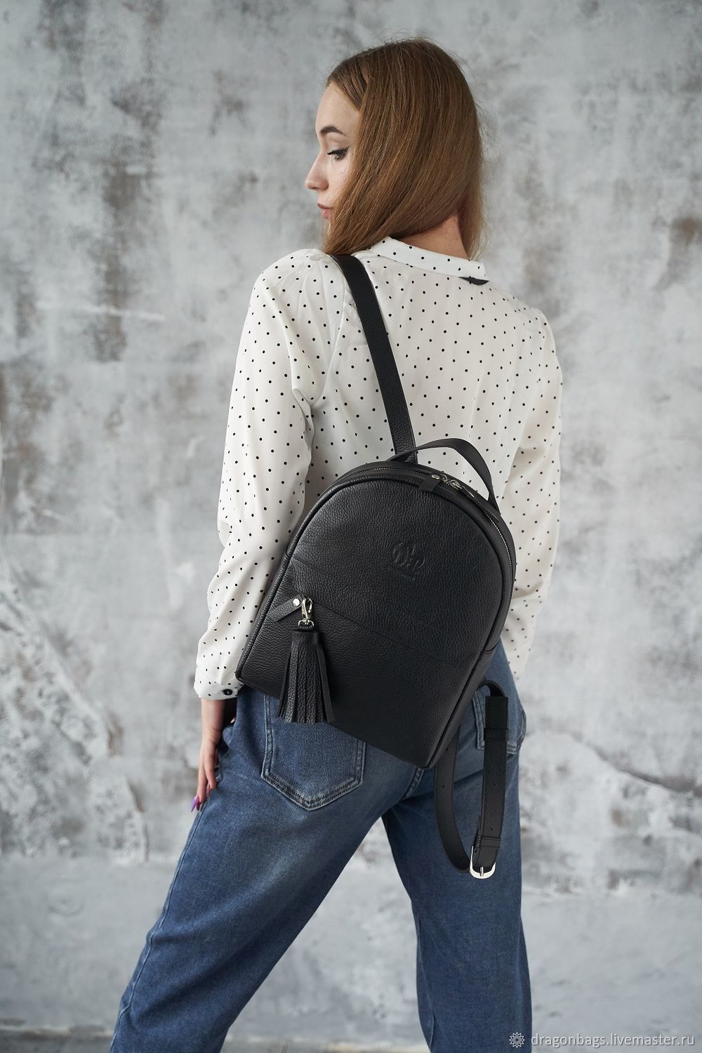 Women's leather backpack 'Ammo' (Black), Backpacks, Yaroslavl,  Фото №1