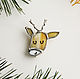 Christmas brooch Deer, Brooches, Zelenograd,  Фото №1