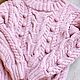 Order Women's sweater 'Grapes' slumped shoulders pink. imknitwear. Livemaster. . Sweaters Фото №3